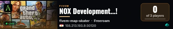 NOX Development...! live status badge