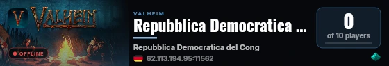 Repubblica Democratica del Congo live status badge