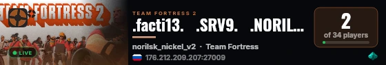 .facti13.   .SRV9.   .NORILSK NICKEL live status badge