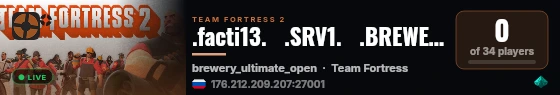 .facti13.   .SRV1.   .BREWERY live status badge