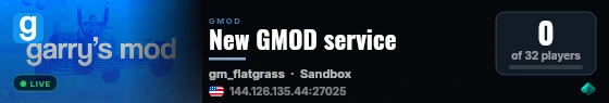 New GMOD service live status badge