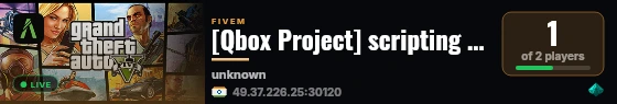 [Qbox Project] scripting server live status badge
