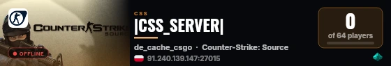 |CSS_SERVER| live status badge