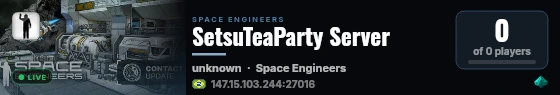 SetsuTeaParty Server live status badge