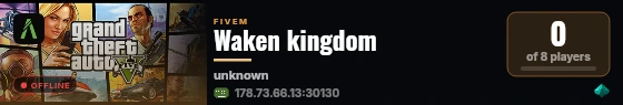 Waken kingdom live status badge