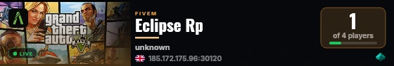 Eclipse Rp live status badge