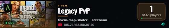Legacy PvP live status badge