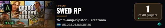 SWED RP live status badge