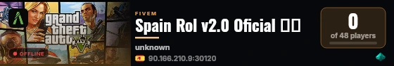Spain Rol v2.0 Oficial 🇪🇸 live status badge