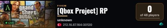 [Qbox Project] RP live status badge