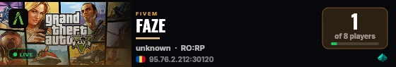 FAZE live status badge