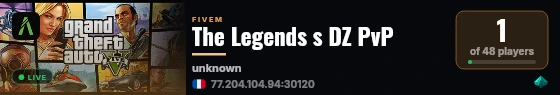 The Legends s DZ PvP live status badge