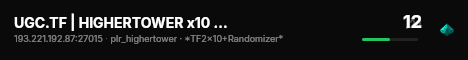 UGC.TF | HIGHERTOWER x10 RANDOMIZER | US live status badge