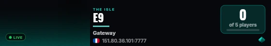 E9 live status badge