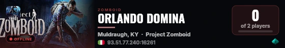 ORLANDO DOMINA live status badge