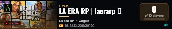 LA ERA RP | laerarp 👑 live status badge