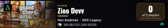 Zioo Devv  live status badge