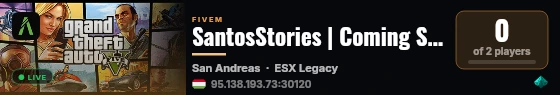 SantosStories | Coming Soon [2026-2027] live status badge