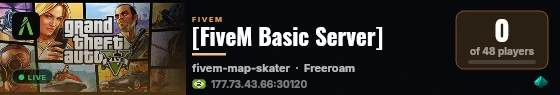 [FiveM Basic Server]  live status badge