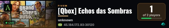 [Qbox] Echos das Sombras live status badge