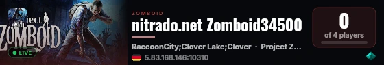 nitrado.net Zomboid34500 live status badge