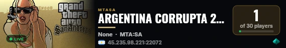ARGENTINA CORRUPTA 2026 | ROLEPLAY | BANDAS | FACCIONES | LANZAMIENTO live status badge