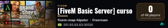 [FiveM Basic Server] curso live status badge
