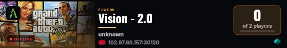 Vision - 2.0 live status badge