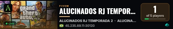 ALUCINADOS RJ TEMPORADA 2 live status badge