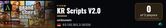 KR Scripts V2.0 live status badge