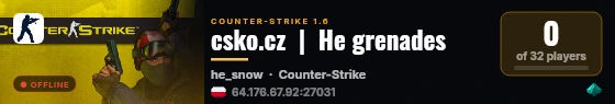csko.cz  |  He grenades live status badge