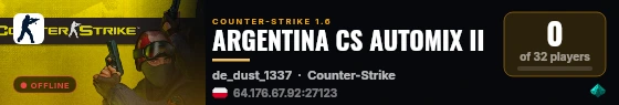 ARGENTINA CS AUTOMIX II live status badge