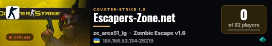 Escapers-Zone.net live status badge