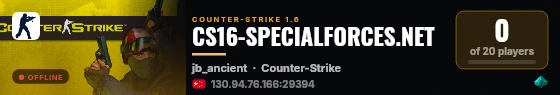 CS16-SPECIALFORCES.NET live status badge