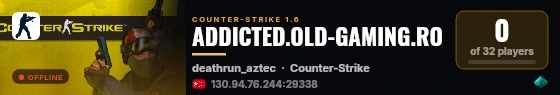 ADDICTED.OLD-GAMING.RO live status badge