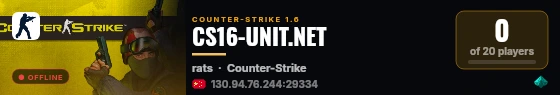CS16-UNIT.NET live status badge