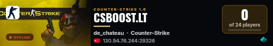 CSBOOST.LT live status badge
