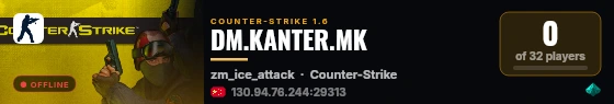 DM.KANTER.MK live status badge