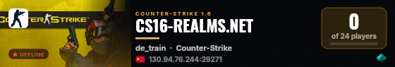 CS16-REALMS.NET live status badge