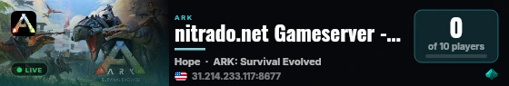 nitrado.net Gameserver - (v361.7) live status badge