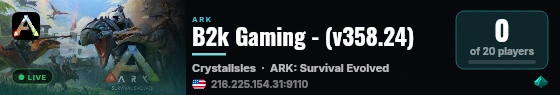 B2k Gaming - (v358.24) live status badge