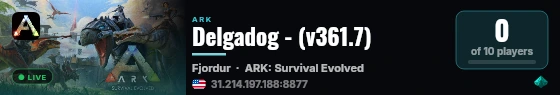 Delgadog - (v361.7) live status badge
