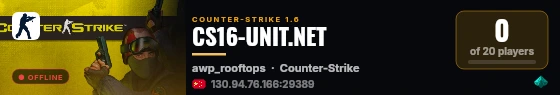 CS16-UNIT.NET live status badge