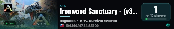 Ironwood Sanctuary - (v361.7) live status badge