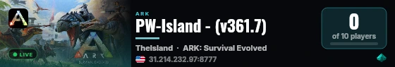 PW-Island - (v361.7) live status badge