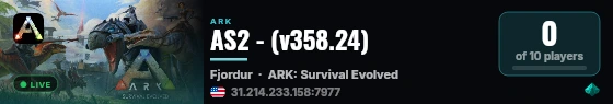 AS2 - (v358.24) live status badge