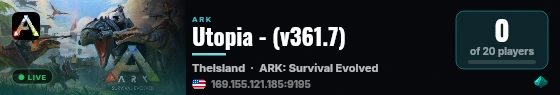 Utopia - (v361.7) live status badge