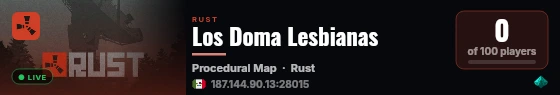 Los Doma Lesbianas live status badge