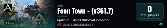 Foon Town - (v361.7) live status badge