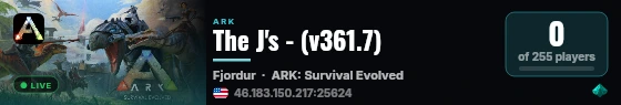 The J's - (v361.7) live status badge